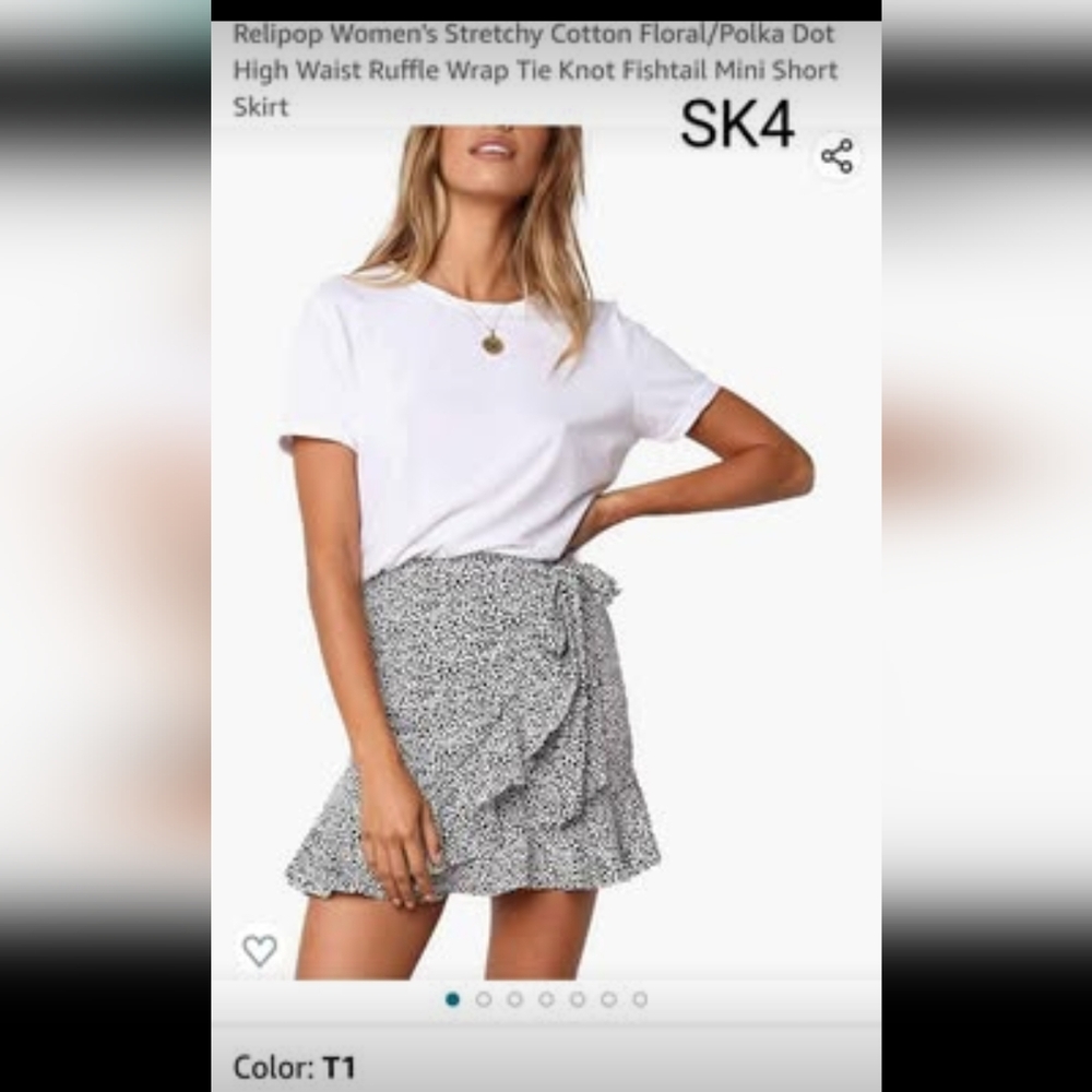 Relipop Wrap Fishtail Mini Skirt XS SK4